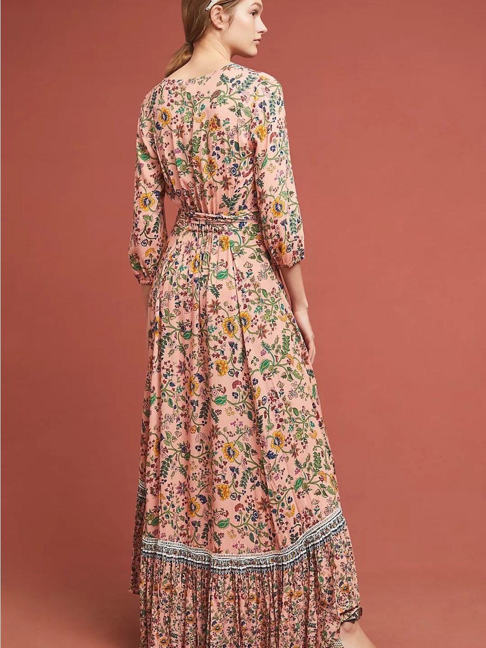 FARM RIO FOR ANTHROPOLOGIE FARM RIO CLARA DRESS Sz M EUC 🩷 - Picture 2 of 14